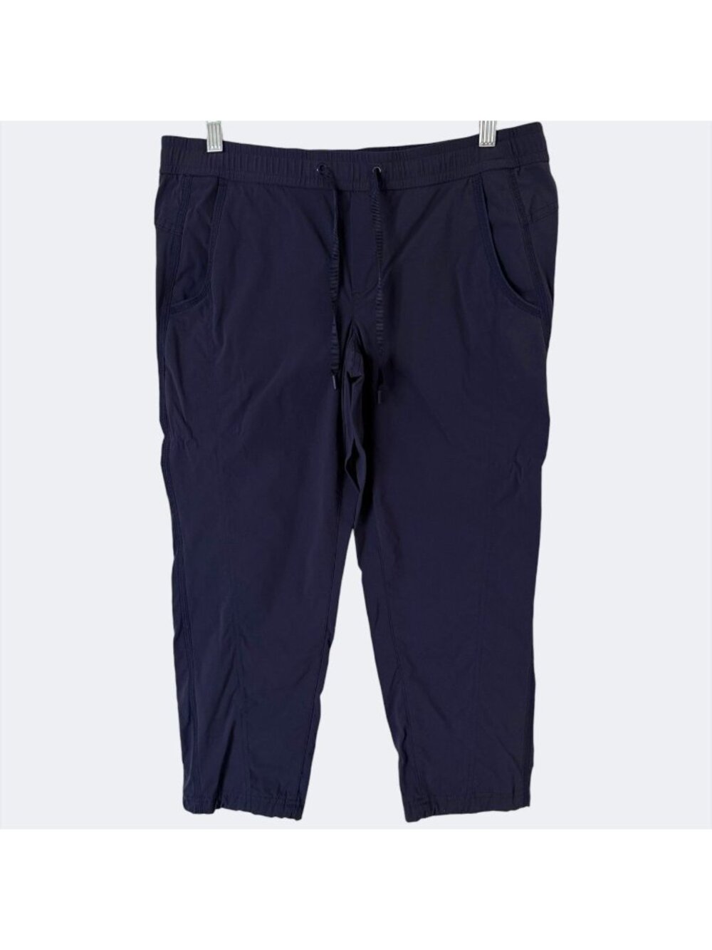 Eddie Bauer Travex Rainier Capri Pants Blue Women's Small Hiking Travel Outdoors